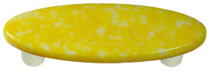 Poignée barre 3 po Granite, Noir, Jaune tournesol / blanc