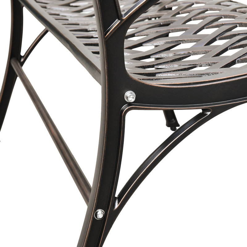 Banc de parc Arnessa, Bronze foncé