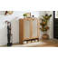 Armoire à chaussures en rotin avec portes-943979705