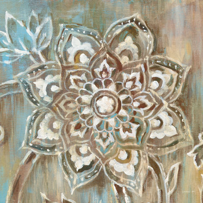 Henna II Blue by Danhui Nai - Wrapped Canvas Painting