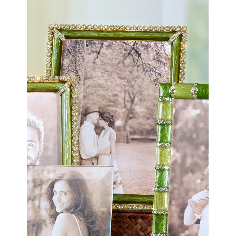 Metal Picture Frame, Green, 4" x 6"