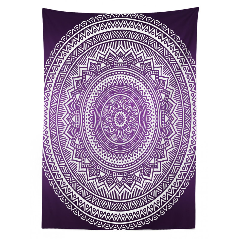 Dining Room Kitchen Tablecloth, Purple, 90" L x 60" W