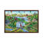 Village By The Sea With Hot Air Ballons by Cheryl Bartley - Print on Canvas-438099429-438099430
