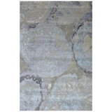 Abstract Area Rug in Gray