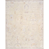 Oushak Hand Knotted Wool Oriental Area Rug in Camel/Gray
