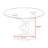 Beulah Round Glass Top Metal Base Dining Table