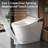 Smart Toilet Bidet With Auto Open Close One Piece Elongated Toilet With Tank Built In,With Warm Water Sprayer And Dryer, Instant Warm Water,Heated Seat,CSA Certified,Power-Outage Flushing Child Mode