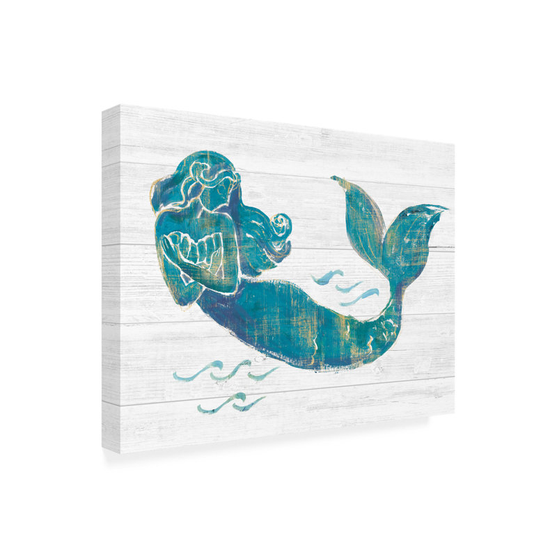 Toile d'extérieur «On The Waves II» de Sue Schlabach, H 35 po x l 47 po x P 1,5 po