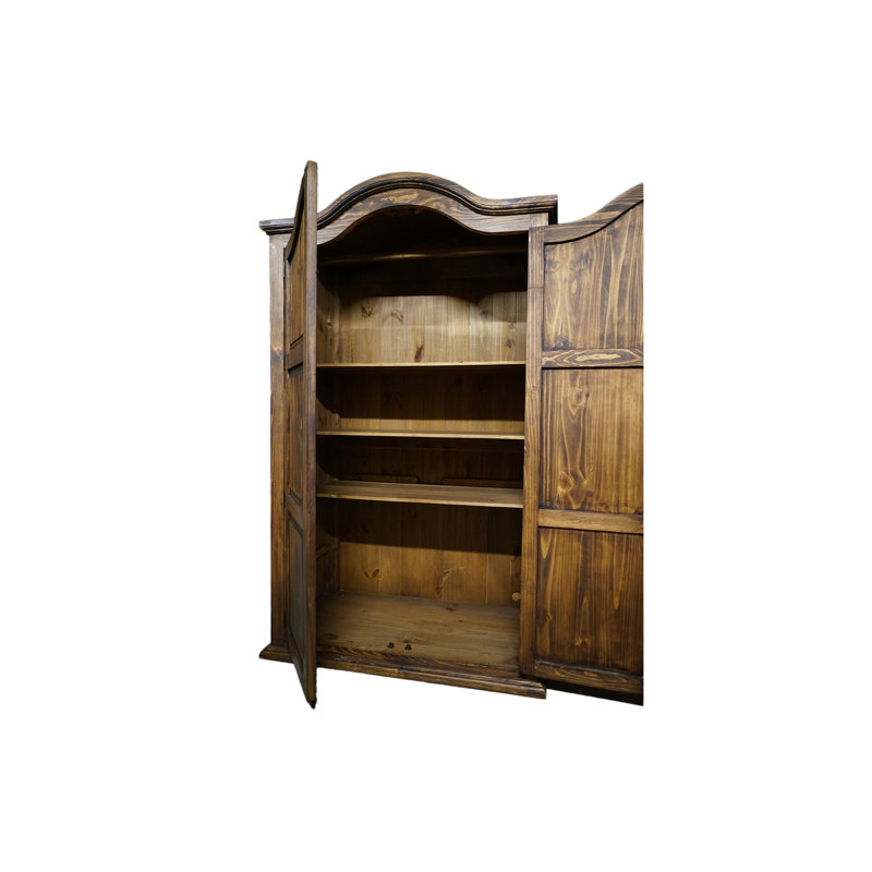 Garde-manger en bois massif rustique Sierra, Marron foncé
