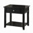 Black End Table with Bottom Shelf