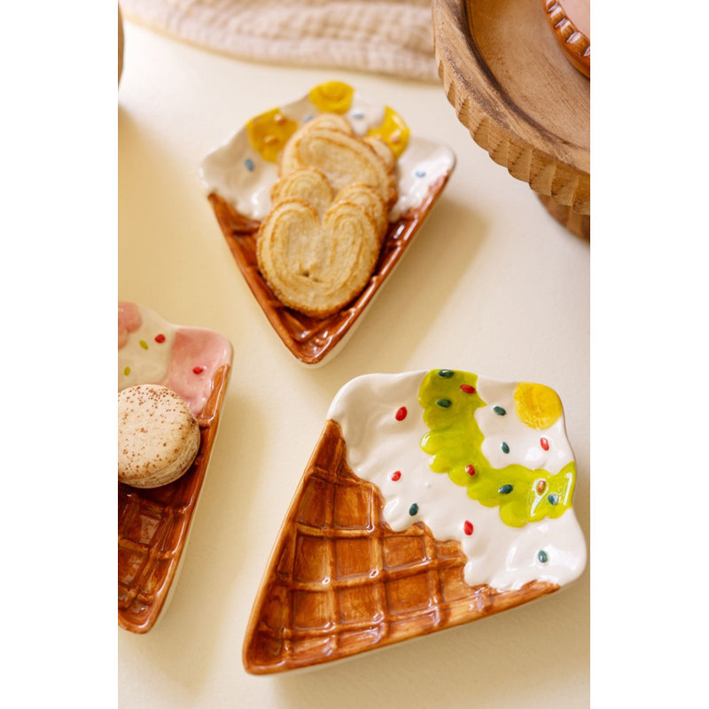 Assiettes à dessert en céramique Kalalou