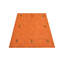 Tapis de couloir en laine nouée à la main de style industriel de Manns - Tapis de couloir, couleur orange, design moderne contemporain, tapis épais antidérapants faits à la main pour salon, chambre à coucher-48777115