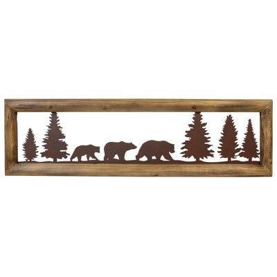 Décoration murale à suspendre en bois