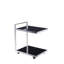 Luxe Glass and Stainless Steel Bar Cart
