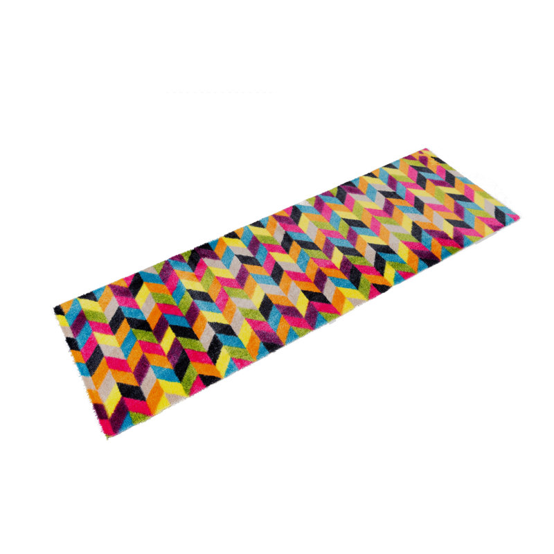 Calvillo Non-Slip Chevron Indoor Doormat