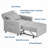 3-in-1 Wide-Seat Upholstered Sleeper Sofa with Side Pockets for Living Room, Bedroom, Study-769387407