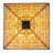 Valencia Mission Glass Flush Mount