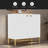 2 Door White Locker Accent Cabinet