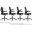  Chaise de bureau ergonomique en filet-1895298386