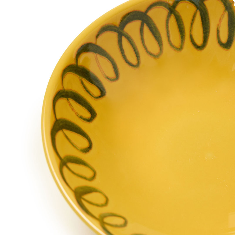 Amalfi Cereal Bowl - Lime - 7", Mustard