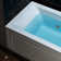 60" X 32" Alcove Acrylic Rectangular Whirlpool Heated Jetted Tub With Drain & Overflow