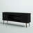 Bradley 63" Mid-Century Modern 4-Shelf TV Stand for TVs up to 60" in Black-1776817915