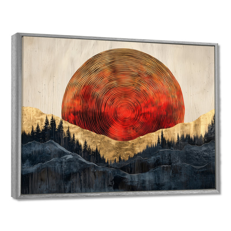 Graeff - Landscapes Canvas Art Print, H 16 po x l 32 po, Cadre flottant, Argent argent