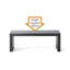 - Banc de salle à manger de style noir en bois, 48 W, de construction, idéal pour une pièce inspirée d'une longueur, bois franc, coin entrée
