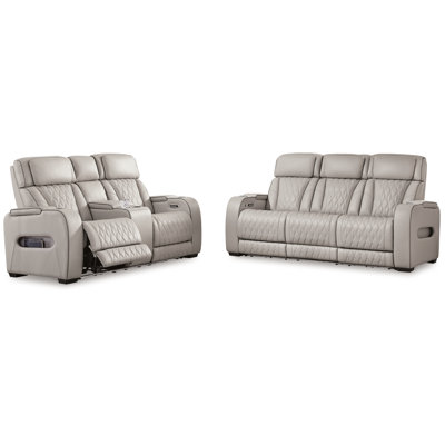 Boyington Power Reclining Sofa and Loveseat