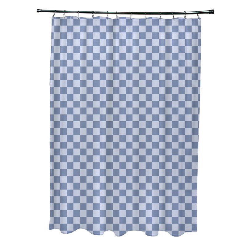 Rideau de douche simple Geartsje, Bleu pâle