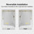 UKS05 66 in. to 72 in. x 80 in. H Frameless Sliding Shower Door in Satin Brass with 3/8 in. (32mm) Clear Glass-120905049-121327030