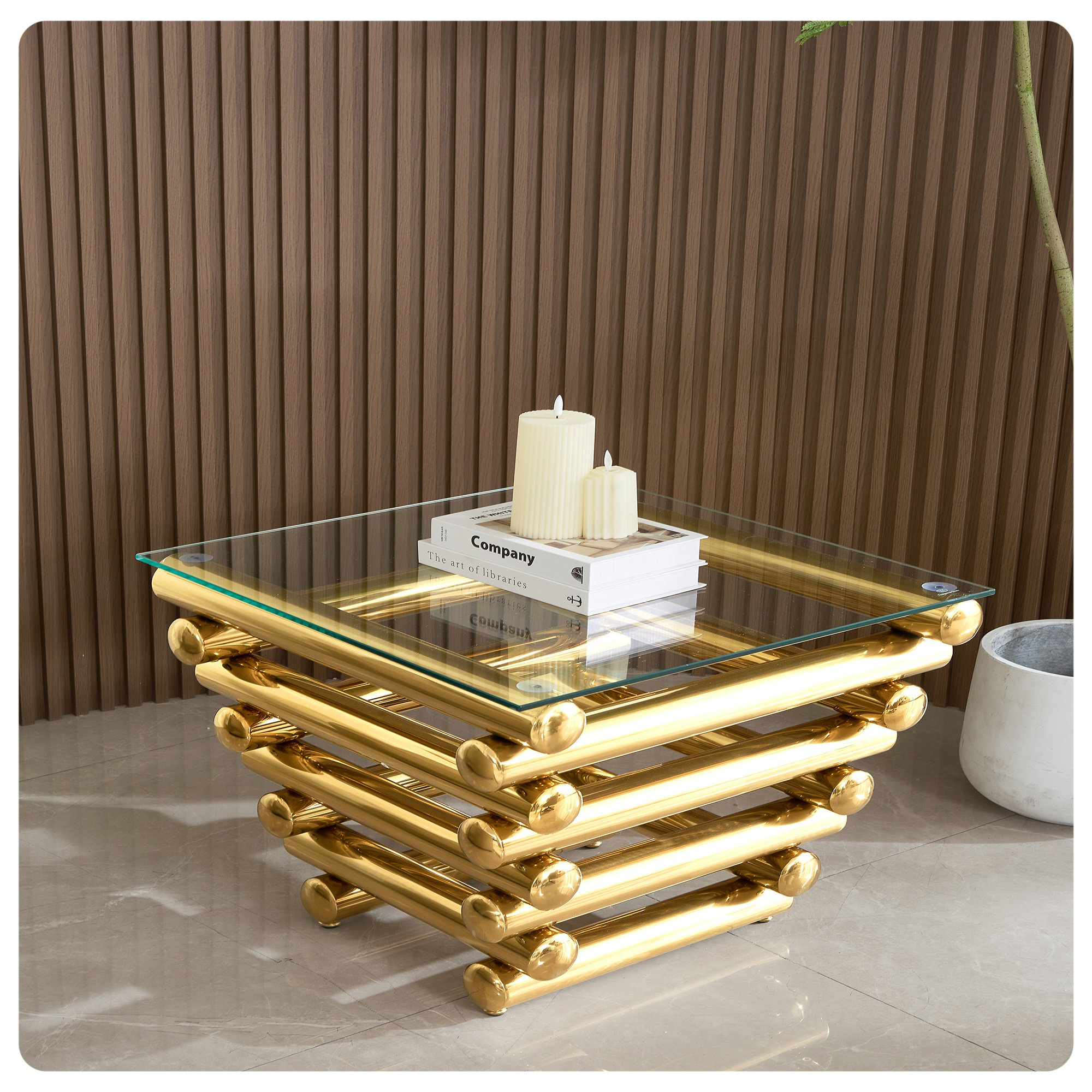 Orren Ellis Modern Stainless Steel End Table - Wayfair Canada