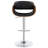 Black And Chrome Adjustable Bar Stool