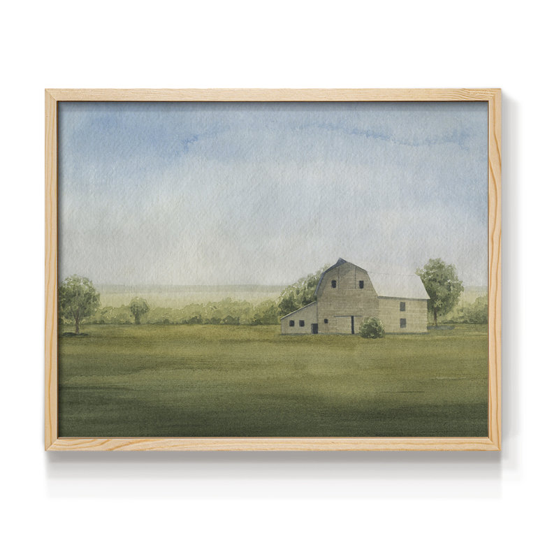 Grove Farm I - Reproduction encadrée - Restickable, H 8 po x l 10 po, Naturel
