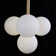 Modern 4 - Light Dimmable Linear Sphere Chandelier