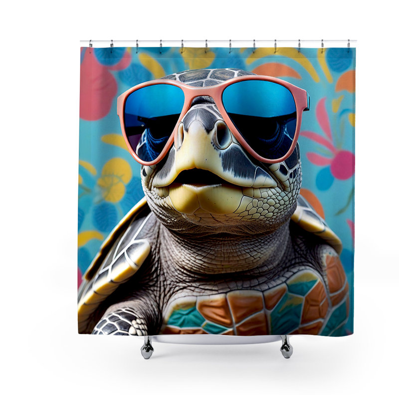 Posy Shower Sea Turtle Curtain