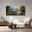 Toile «Misty Forest Stream with Sunlight»-760790290