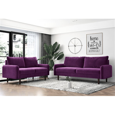 2 - Piece Velvet Living Room Set