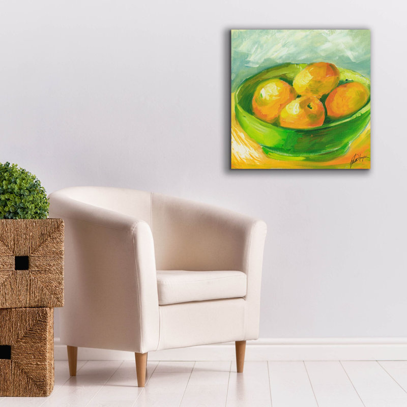 «Bowl of Fruit I» par Ethan Harper, art mural sur toile, H 26 po x l 26 po x P 1,5 po