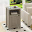 Ensemble de 2 tables de chevet blanches avec tables de chevet et tablettes de rangement blanches-963009932