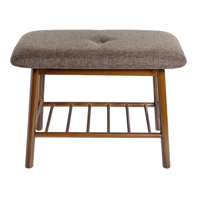 Oudia Upholstered Wood Entryway Shoe Storage Bench