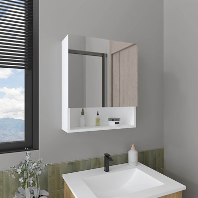 Medicine Cabinet, 2 Doors, 3 Shelves, 1 Mirror