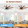 Bartling 52"/66" 8-Plywood-Blades Modern Ceiling Fan with Lighting Kit and Smart Remote