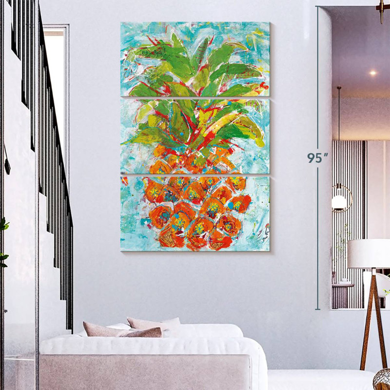 Yarlin Pineapple Bright, 74" H x 48" W