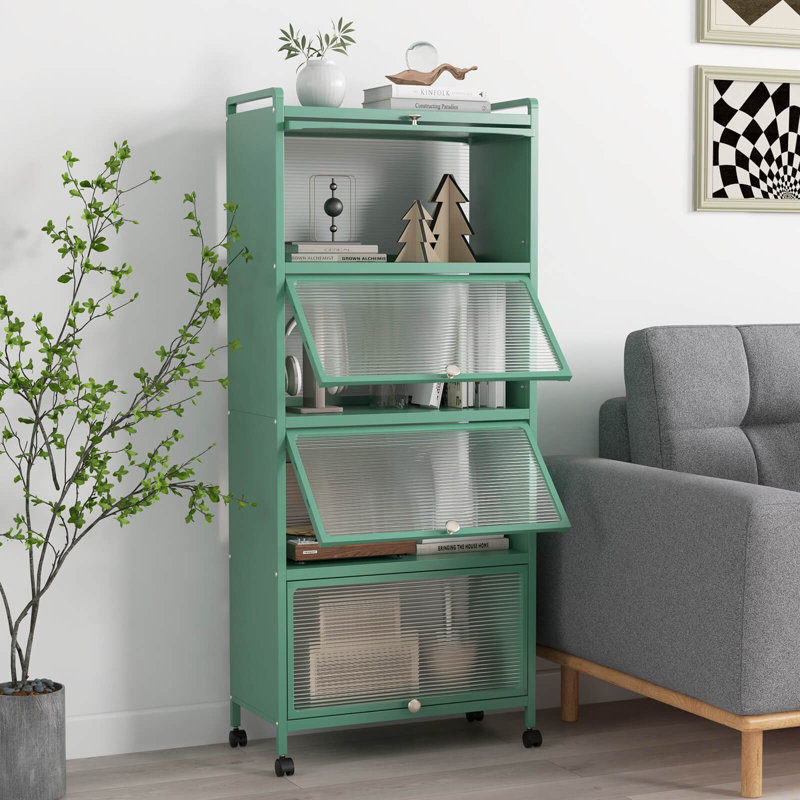Armoire de rangement à 5 niveaux Ebern Designs, Vert