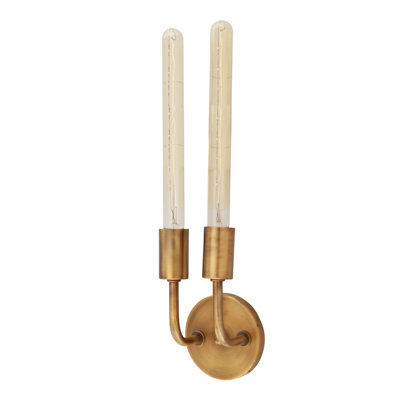 Karima - 2 Light - 5 inch - Brushed Brass - Sconce