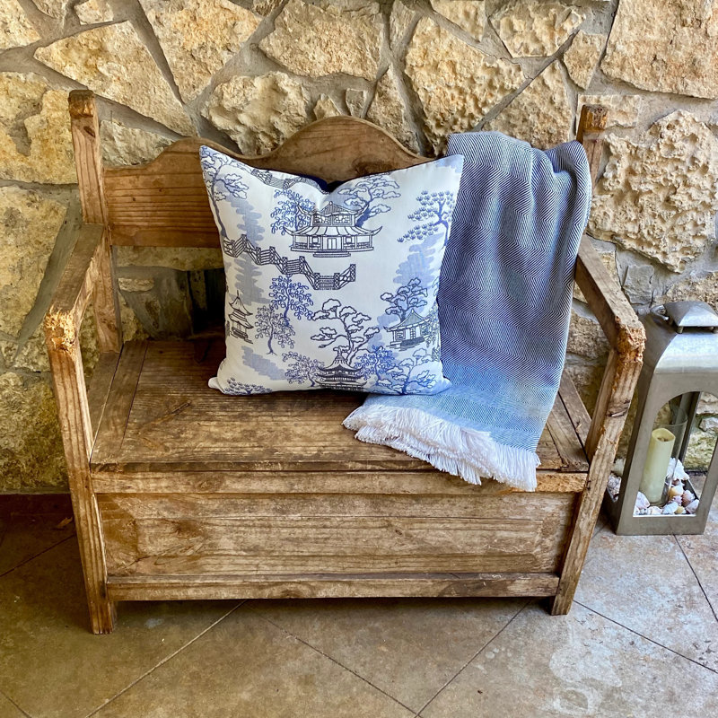 Pagoda Square Indoor / Outdoor Pillow Cover & Insert