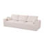 Canapé modulaire modulaire avec siège extra large, chargeur USB / Type-C, accoudoir pétale, mousse haute densité, repose-pieds à mouvement libre et tissu chenille-932274118
