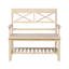 Banc de rangement en bois massif Aaralynn