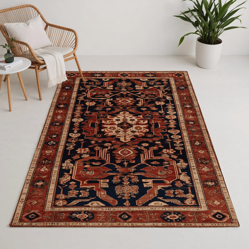 Tapis turc intérieur et extérieur brun, Rectangulaire 3 pi x 5 pi